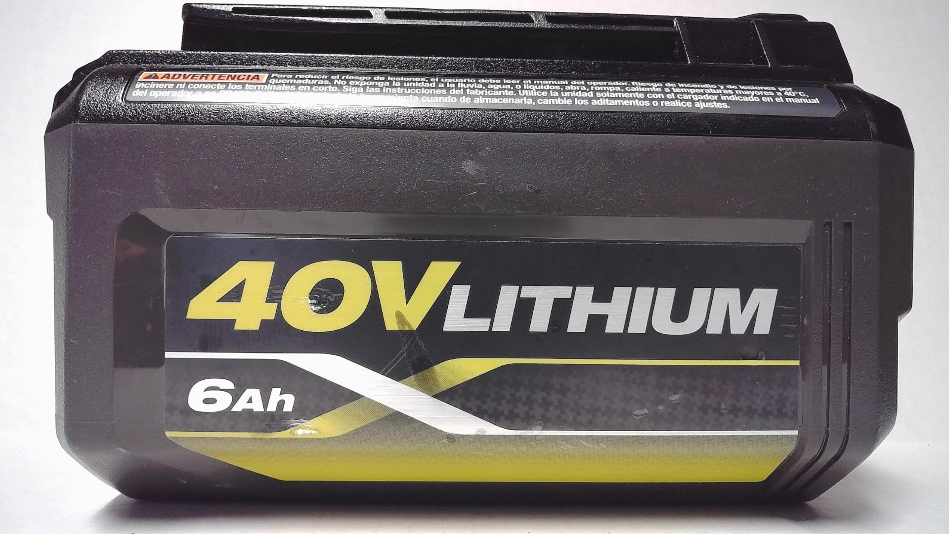 Ryobi 40V Volt Lithium-ion 6.0 Ah High Capacity Battery OP40602 (7197556900078)